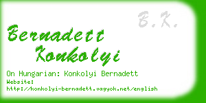 bernadett konkolyi business card